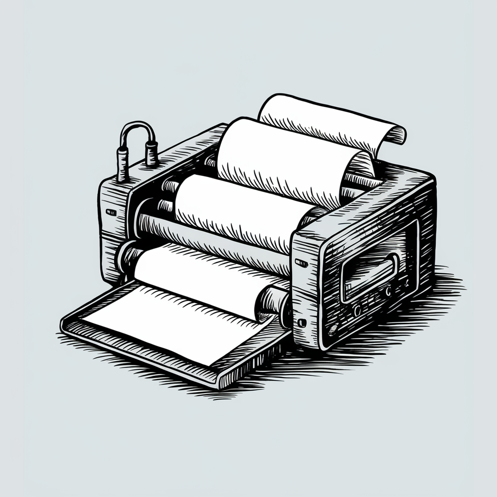 Printing press illustration - Aero Print