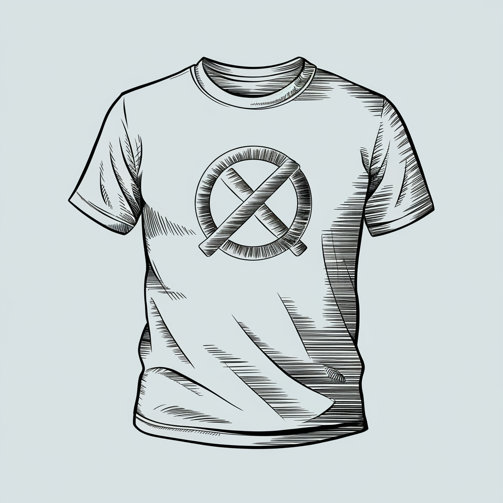 T-shirt textile printing illustration - Aero Print