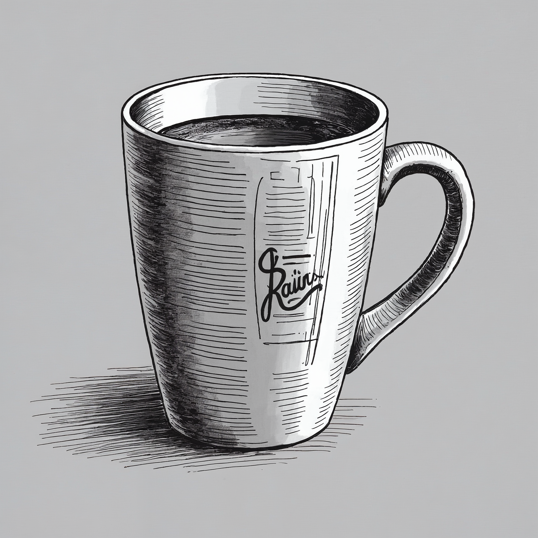 Ilustracija tiskane skodelice — Aero Print Ljubljana